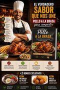 Emprende con pollo a la brasa + 2 Bonos: Gana desde tu Hogar o Restaurante